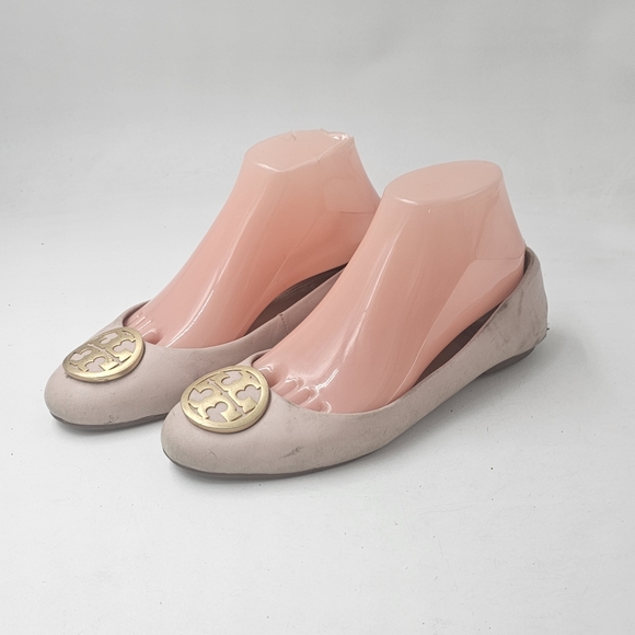 Tory Burch Shoes - Tory Burch Benton 2 Ballet Flats Nappa Leather Seashell Pink Goan Sand Size 7